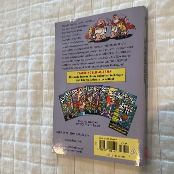 Captain underpants bundle scholastic AR books level 2 4 stories Pilkey hardback - Picture 7 of 11